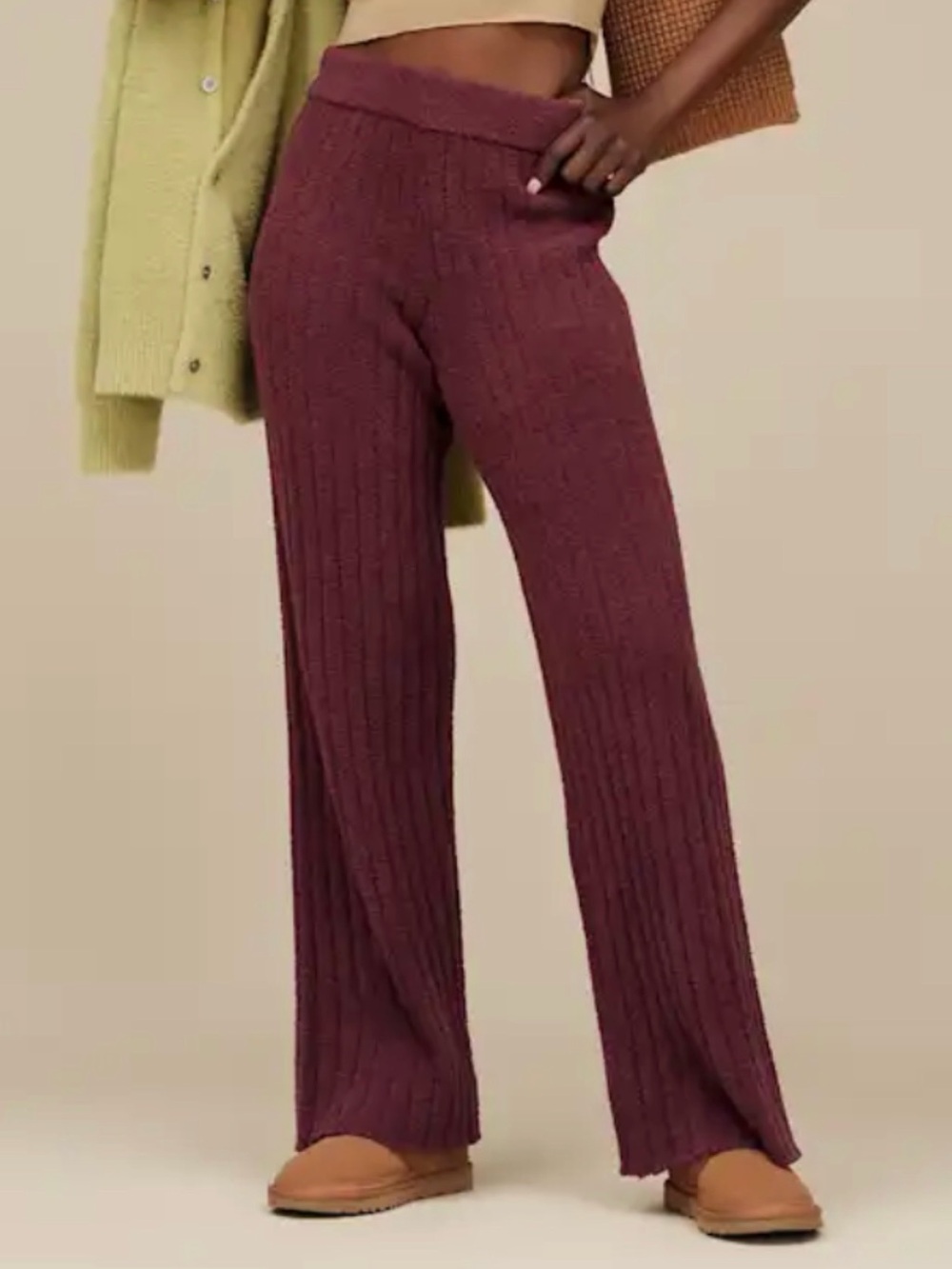 UGG Terry pant Ribbed Wide-Leg NWT